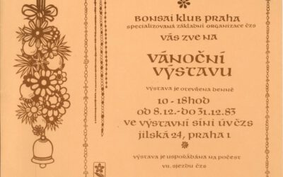 1983 Vánoční výstava Bonsai klubu Praha
